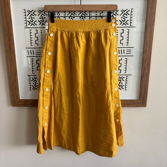 Madewell‎ Side Button Midi Skirt - Picture 3 of 10